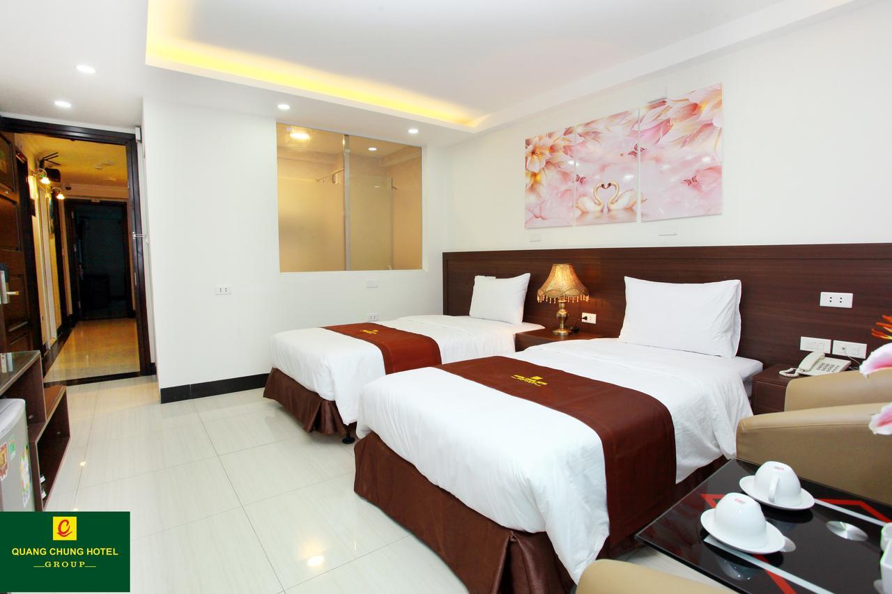Quang Chung Hotel - 56 Le Van Thiem - By Bay Luxury Hanoi Exteriör bild